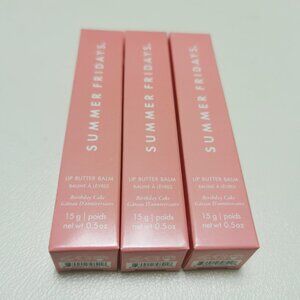 3pcs(Birthday Cake) Summer Fridays Lip Butter Balm Conditioning Lip New With box